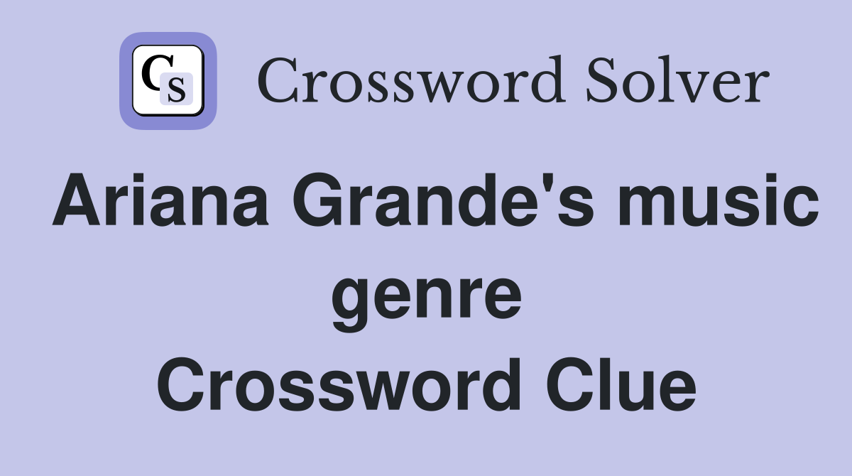 experimental music genre crossword clue